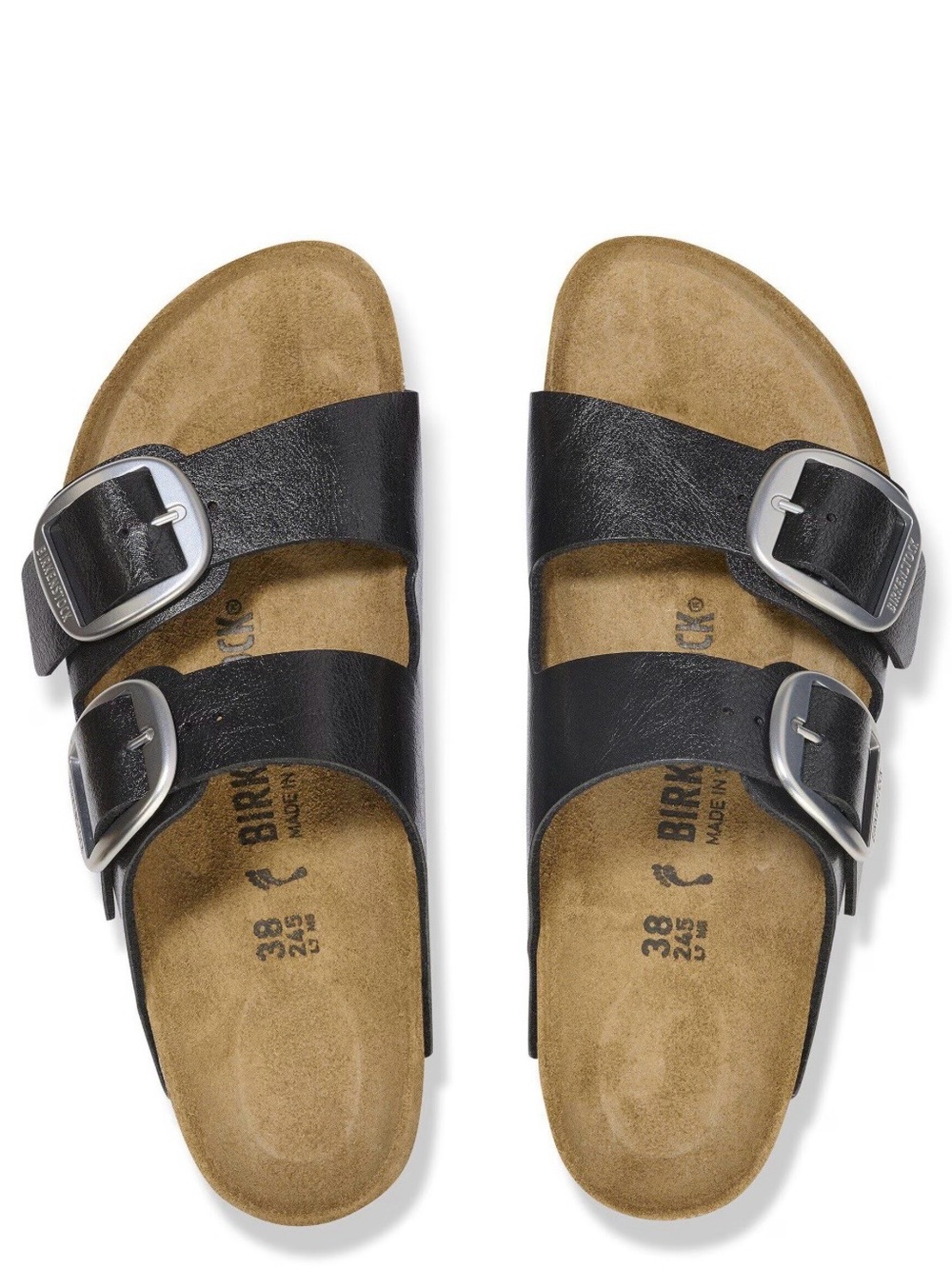 Birkenstock 💅 Arizona Big Buckle Graceful Licorice Black Sandals 6 7 8 9 10 - Picture 7 of 15